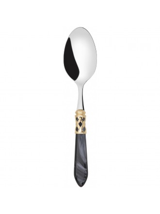 ALADDIN GOLD-PLATED RING VEGETABLE & MEAT SERVING SPOON